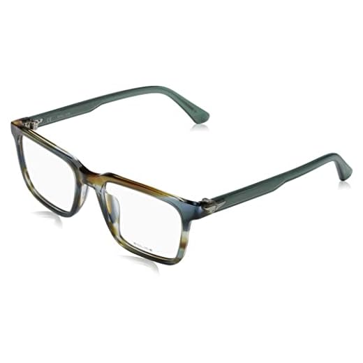 POLICE VPLF76 Gafas, Striped Shiny Brown/Green, 51 para Hombre