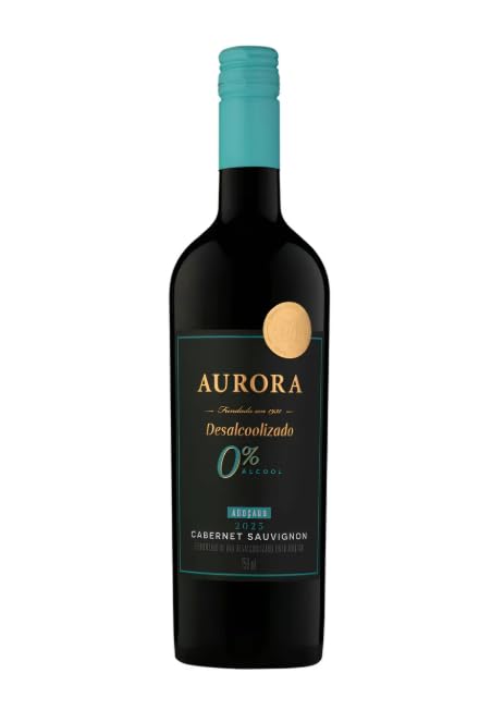 Vinho Suave Sem Álcool Cabernet Sauvignon Adoçado 750ml - Aurora