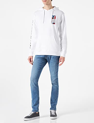 Vans Dimension PO Felpa con Cappuccio, White, L