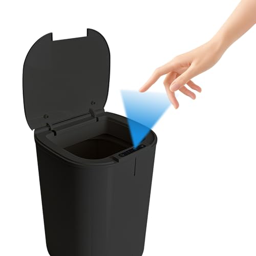 Lixeira inteligente de 16 litros com sensor automático, ideal par...