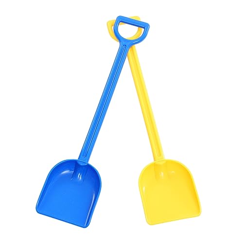 BESPORTBLE 2Pcs Long Handle Shovel for Beach and Garden Sand Tools Lightweight and for Outdoor Fun and Playtime Activities