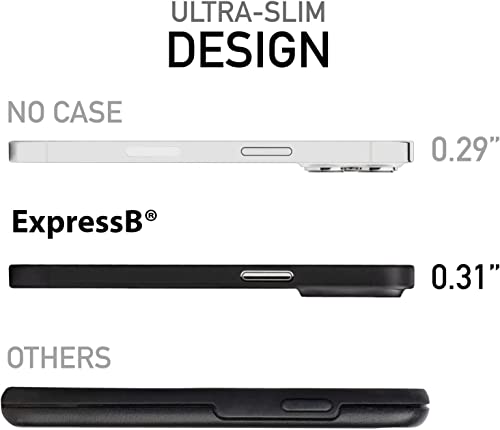 Image of ExpressB for iPhone 16 Case Back Cover | Zero Drop Protection | Perfect for Minimalists | Ultra Thin Anti Scratch Matte Finish Case for iPhone 16 (Black)