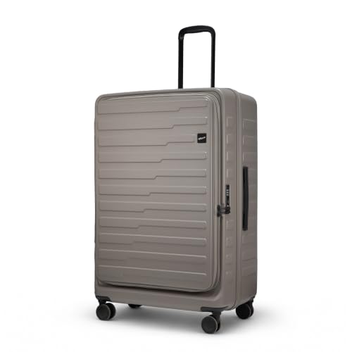 Image of F Gear Sedona Large 79cm German Polycarbonate Hard Luggage|Japanese Hinomoto Silent Wheels |Expandable Check-in Suitcase Travel | Wet Pocket, TSA Lock, Anti-Theft Zipper|Taupe (Taupe)