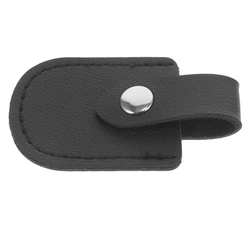 Mobestech Funda Protectora de PU para Tijeras y Cortaúñas de Cutículas Estuche Ligero para Manicura Protector para Mango de Herramientas de Uñas Color Negro Q01 Adecuado para