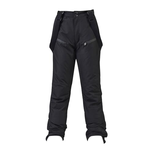 Pantalones de senderismo para mujer, impermeables, tallas grandes, pantalones de esquí para hombre con tirantes, pantalones de snowboard, pierna recta, con bolsillos con cremallera, pantalones de