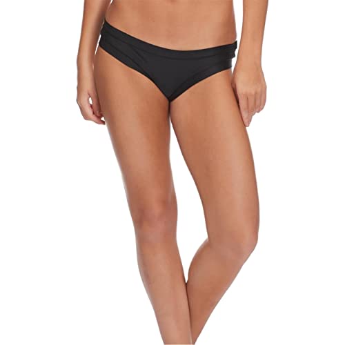 Body Glove Women's Smoothies Audrey Solid Low Rise Bikini Bottom Swimsuit,Smoothies Black, Small #TOP16