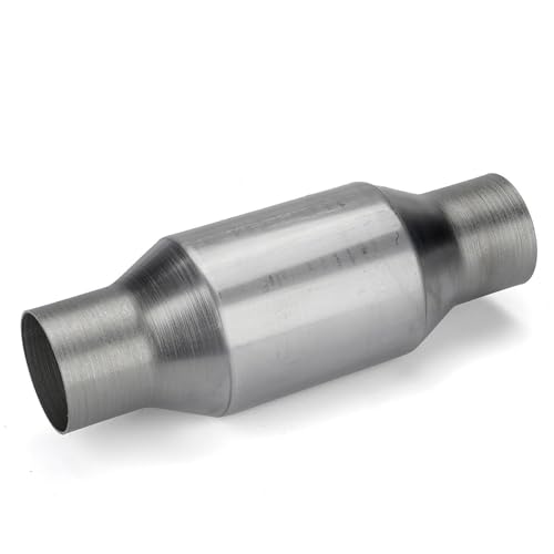 Convertidor CatalíTico para AutomóVil Convertidor catalítico soldable de 400 celdas, de acero inoxidable de alto rendimiento, de 2,5 pulgadas, entrada/salida, 1/2 pieza, 11' de longitud(1pc)