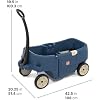 Step2 Wagon for Two Plus, Kids Ride On Toy, Stroller Substitute, Includes Seat Belts, Made of Durable Plastic, Max Weight 75 lbs., For Toddlers 1.5-5 Years Old, Denim Blue