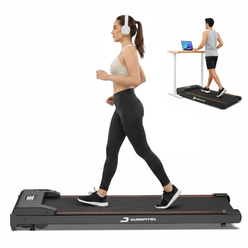 Image of Durafit91 Dash Lite 2.5HP Peak BLDC Motor Walkpad Treadmill with Remote Control |100 kg User Capacity Walking Pad| 8 km /h Max Speed | LED Display with Under-Desk Design | Home Use
