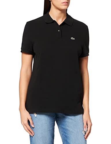 Lacoste Damen Poloshirt Pf7839,Schwarz (Noir),42 (Herstellergröße: 42)