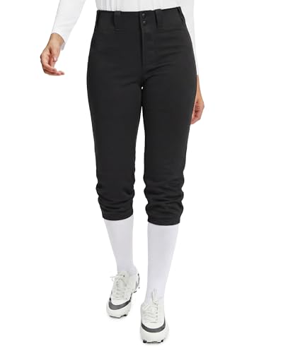 Stelle Women's Softball Pants with Pockets, Knee-High, S