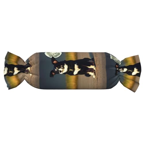 Almohada de poliéster 62 cm x 25 cm forma caramelo
