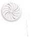 KOTARBAU® Griglia di ventilazione regolabile da 100 a 150 mm, con zanzariera rotonda bianca