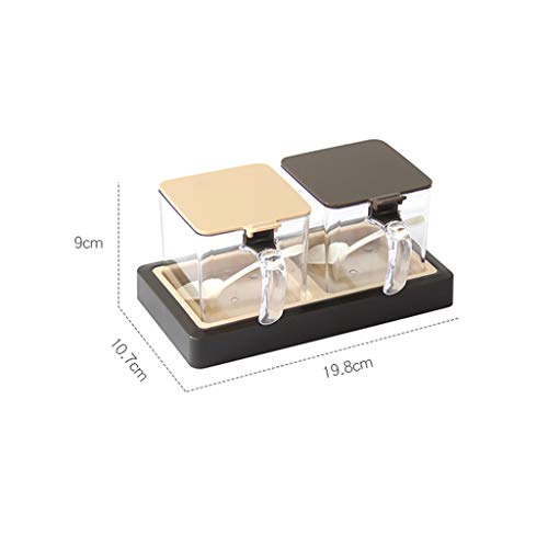 Combinación de caja de condimento creativa y frascos de plástico para especias 3