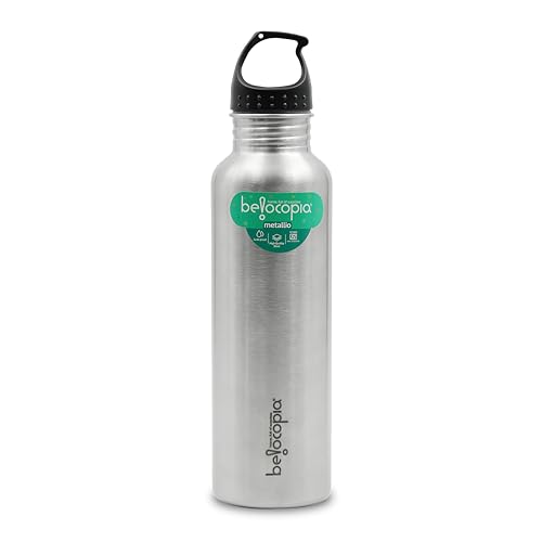 Image of Belocopia Metallio ClipSip Stainless Steel Water Bottle 700ml | Sports & Fridge Bottle | Lightweight, BPA Free | Clip Cap, Leak-Resistant | For Home, Office, Gym & Travel