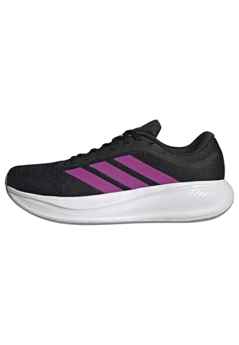 adidas Unisex - Adulto Response Runner 2 Running Shoes, Core Black/Lucid Red/Purple Burst, 36 EU