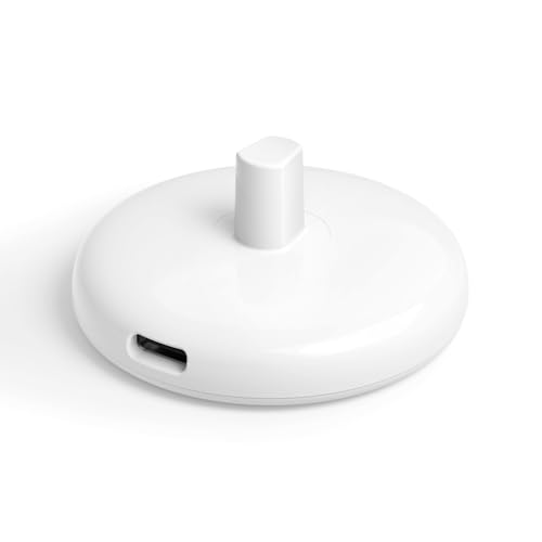 Adattatore di Ricarica da Viaggio per Spazzolino Elettrico Slim Compatibile con Spazzolino Elettrico Oral B Pro/IO/D, Caricabatterie Oral B, Mini Portatile Tipo C (Bianco)