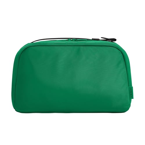 Image of Away Amazon Exclusive Large Toiletry Bag - Water-Repellent Travel Toiletry Bag with Clamshell Opening, Interior Compartments, Exterior Zip Pocket - Palm Green
