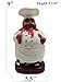 ACK Happy Bistro Chef Hand Painted Ceramic Utensil Jar, Utensil Holder, Utensil Crock, Modern Kitchen Decor, Kitchen Storage for for Spoon, Ladle, Spatula and More