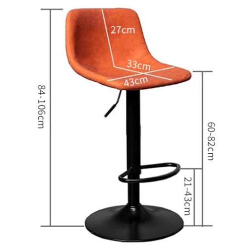 Tabourets haut sans accoudoirs Leomix pivotants avec dossier confortable - 4