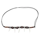 TOVINANNA Collar Colgante Hombre Tribal Cuentas Acrílicas Ajustable y Resistente para Uso Diario y Vacaciones Estilo Étnico Moderno