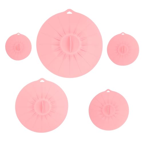 COLLBATH 1Set Silicone Bowl Covers Microwave Reusable Lids for Pots Cups Bowls Flexible Suction Seal Food Storage Easy to Clean for Kitchen Use