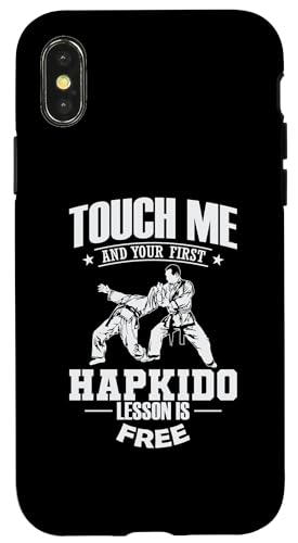 Tócame y tu primera lección de Hapkido es gratis Carcasa para iPhone X/XS
