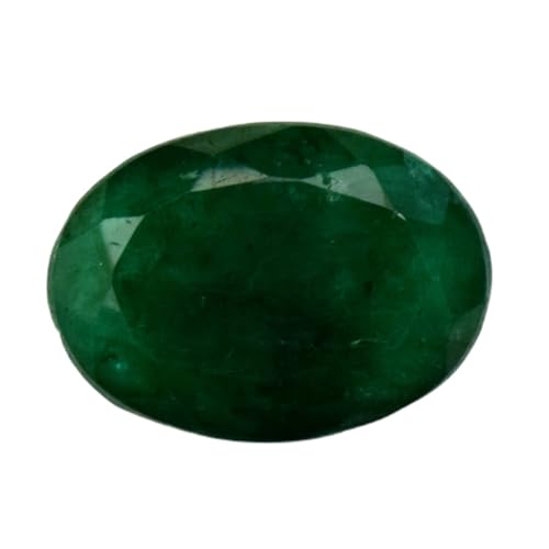 Émeraude naturelle ovale 14 mm pierre en vrac à facettes pour bague de création