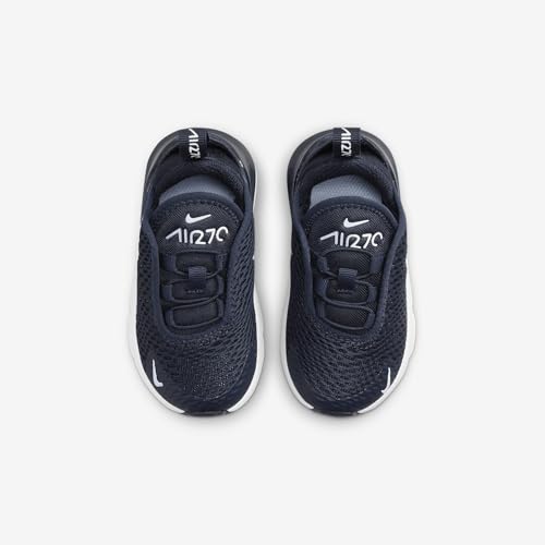 Nike Air Max 270 Baby/Toddler Shoes (DD1646-407, Obsidian/White/White/Cobalt Bliss) Size 54