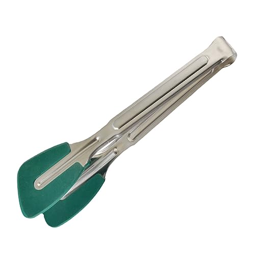 ABOOFAN Premium Non Slip Stainless Steel Kitchen Tongs for Barbecue Cooking Heat Resistant Portable Grilling Tool for Steaks and Outdoor Supplies