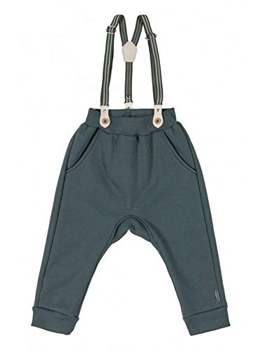 Kit Bebê Body e Calça Suspensório Meninos Up Baby, Cinza, P