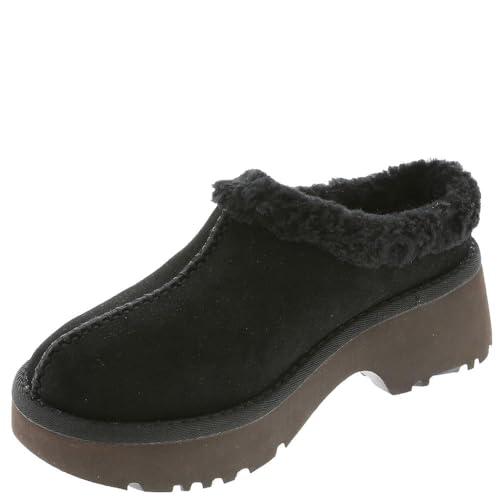 UGG Women's New Heights Cozy Clog Shoe, Black, 8