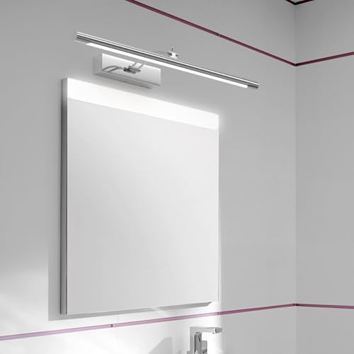 Apliques de Pared Moderno Metal Plateado con Iluminación LED de 40cm