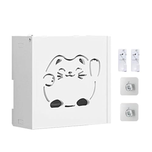 Lucky Cat für Woh - Caja de almacenamiento para router, con wifi para ahorrar espacio