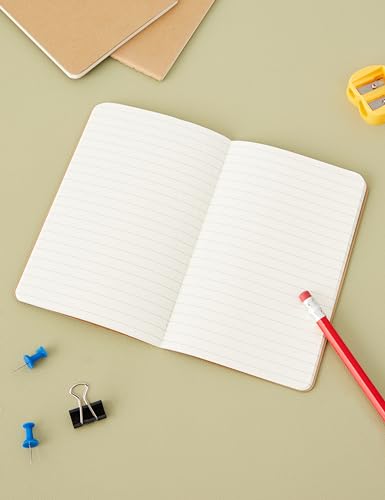 Caderneta Cahier,Kraft, Conjunto com 3 Unidades, Pautada, Tamanho Bolso