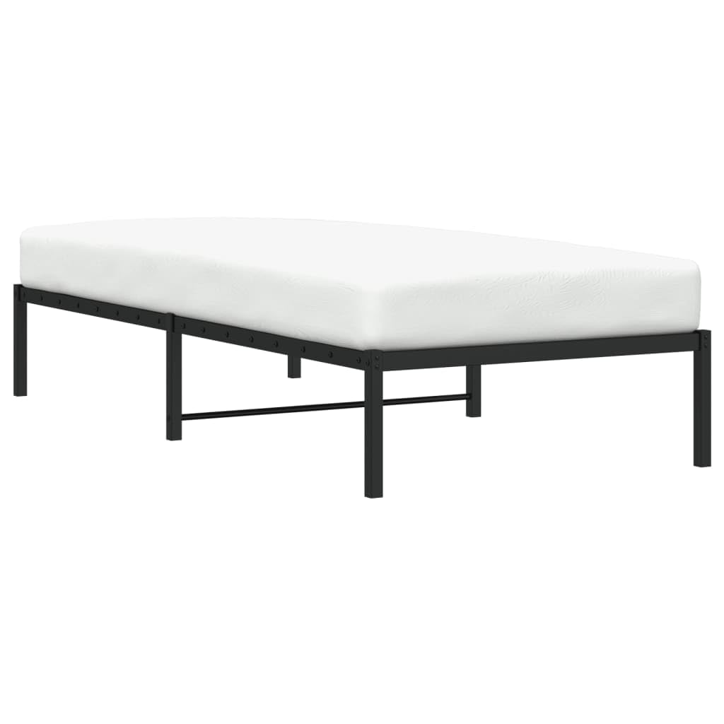 Articulos para el hogar, marco de cama de metal negro 90 x 200 cm, muebles de traje