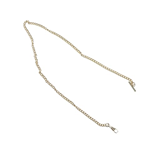 WOFASHPURET Metal Pocket Watch Chain for Belt Decoration Golden Watch Holder for Men and Women