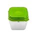 Fit & Fresh Salad Shaker Reusable Plastic Container with Dressing Dispenser and Ice Pack, Healthy Lunch Box Set, 4-Cup Capacity, BPA-Free