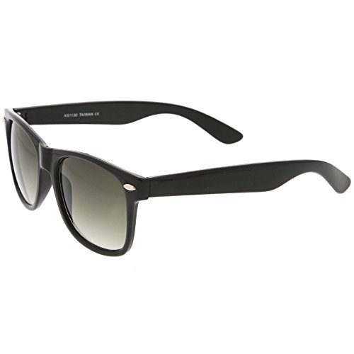 zeroUV Classic Wide Temples Neutral-Hued Square Lens Horn Rimmed Sunglasses 54mm2