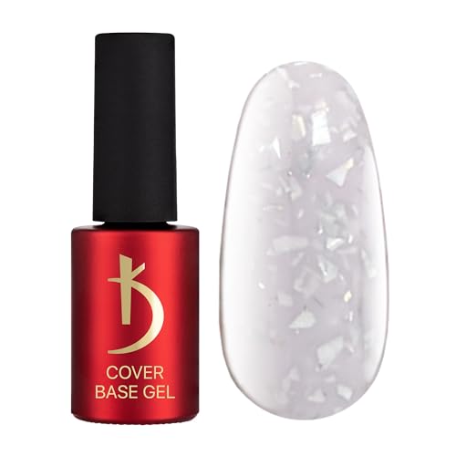 Kodi Professional - Vernis Semi Permanent - Laiteux Brillants Flocons Camouflage - Vernis gel uv semi permanent gel ongle -7ml- Base Gel Cover Milky Flakes -...