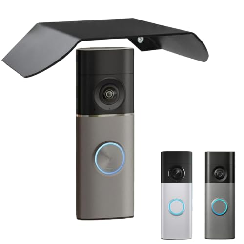 Cubierta de acero inoxidable compatible con timbre de batería Ring Doorbell Plus 2