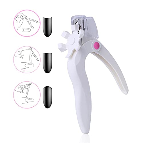 Acrylic Nail Clipper False Nail Cutter Professional Fake Nail Clippers Adjustable Stainless Steel Nail Tip Trimmer for Artificial Nail Art Manicure Tool (Nail Clipper)