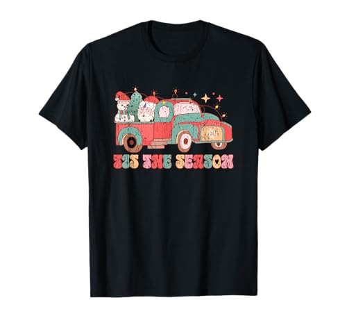Tis The Season Christmas Retro Vibes T-Shirt