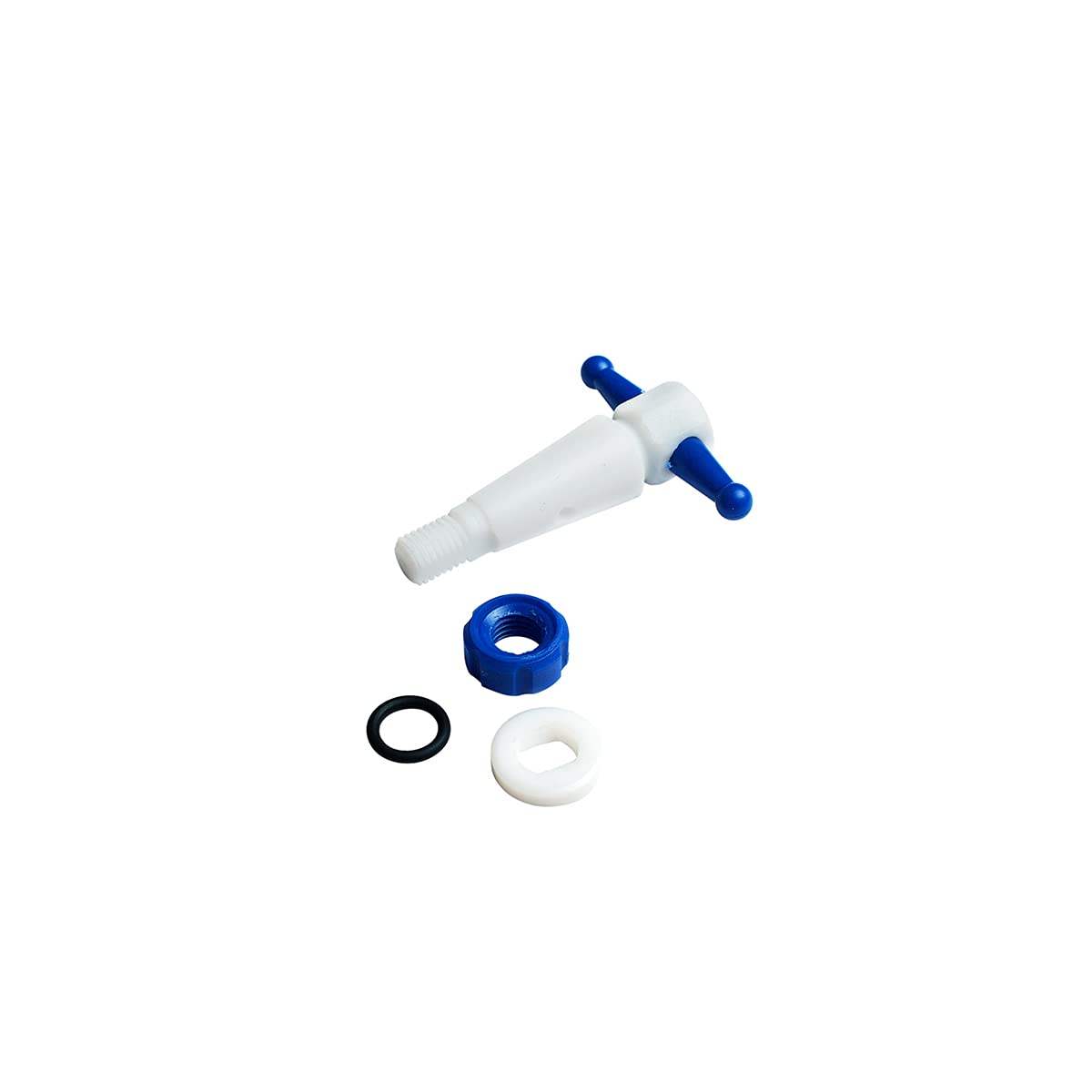 Corning 2103 – 50 cristal de borosilicato clase A bureta con llave de paso de teflón de producto Estándar enchufe y el polvo, 50 ml