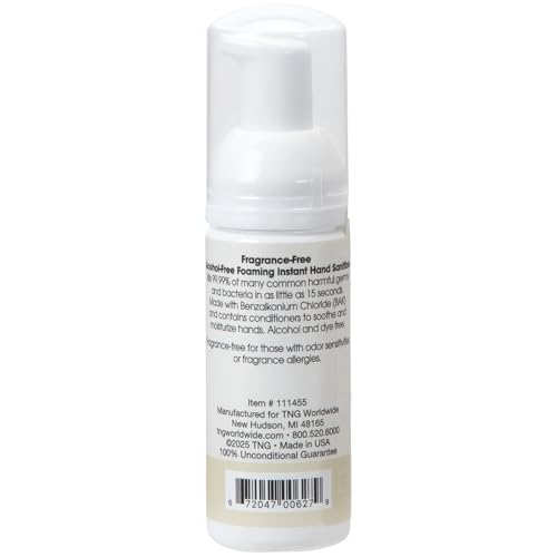 Image of ForPro Alcohol-Free Foaming Instant Hand Sanitizer, 1.7 Fl Oz - Moisturizing, Dye-Free Formula, Fragrance Free