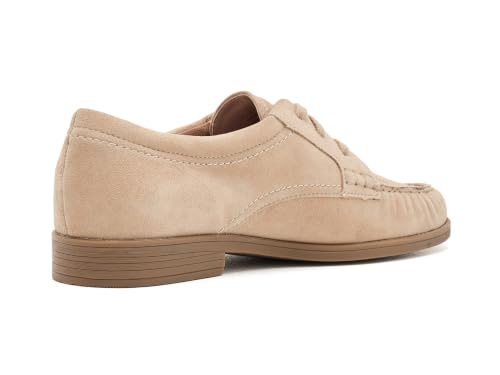 Image of Cole Haan Women's Stassi Oxford, Birch Beige Suede, 9-B US