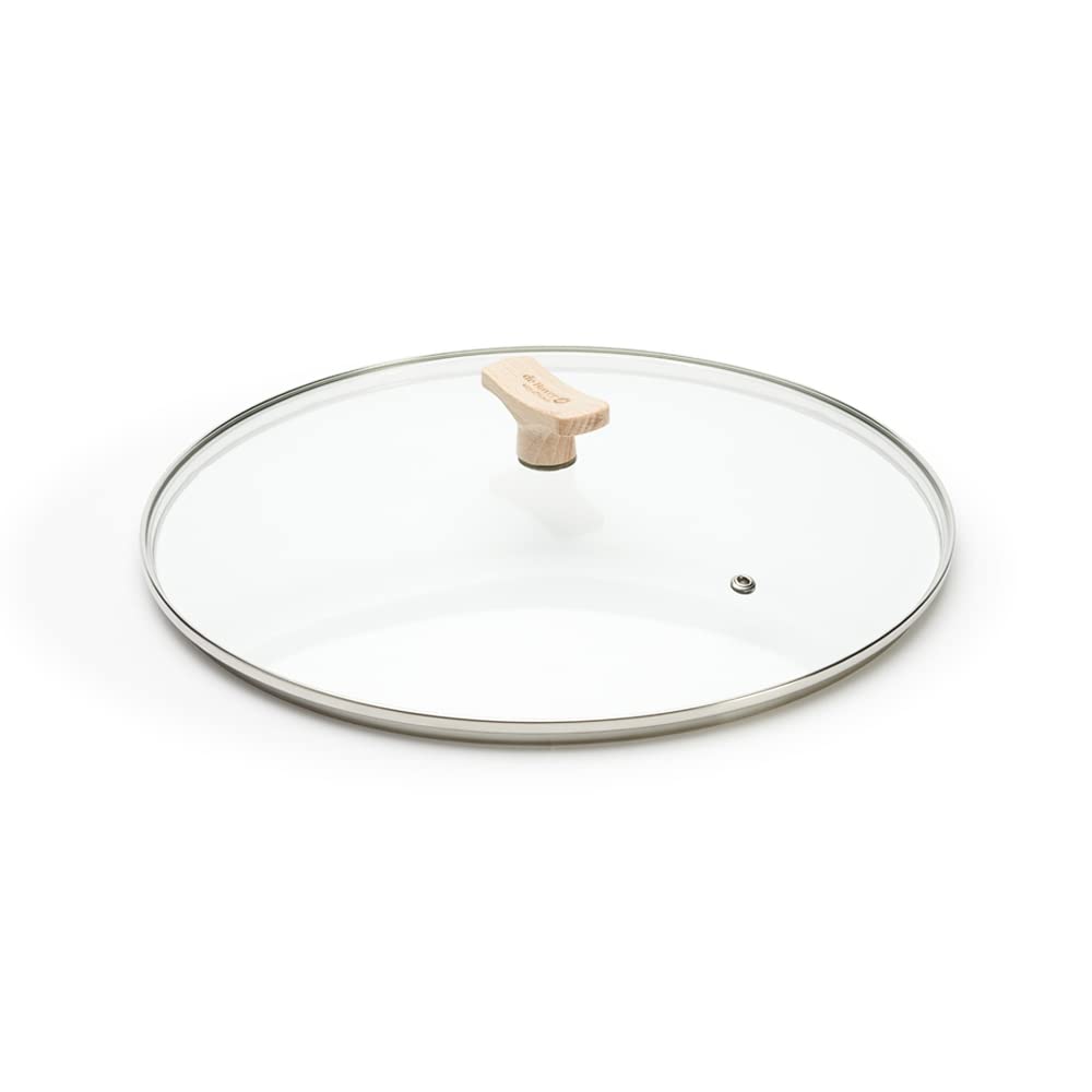 DE BUYER COUVERCLE VERRE BOUTON BOIS Ø 32CM