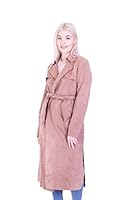 Algopix Similar Product 4 - Solitaire Faux Suede Long Trench Coat