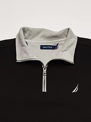 Nautica Men's 1/4 Zip Pieced Fleece Sweatshirt3