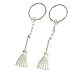 Ruilogod Lovers Besom pendentif en forme de ton argent métal Keychain Porte-clés